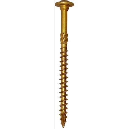 Grk Fasteners Wood Screw, 3-1/8 in, Zinc Plated Stainless Steel Torx Drive 10161